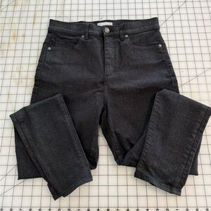 LOFT Sparkly Black Skinny Jeans